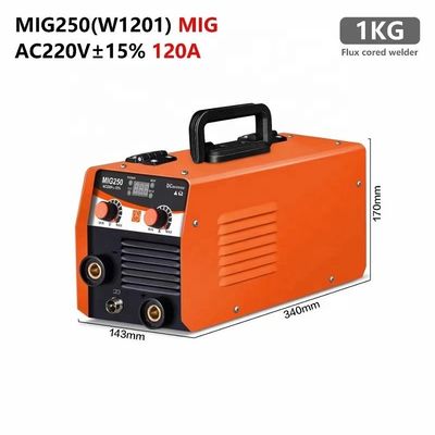 120A 플럭스 코어드 와이어 미니 인버터 가스 없는 자기 방패 MIG 웰딩 머신 MIG 200